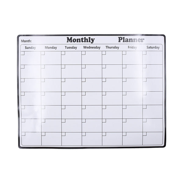 Calendario mensual magnético reutilizable