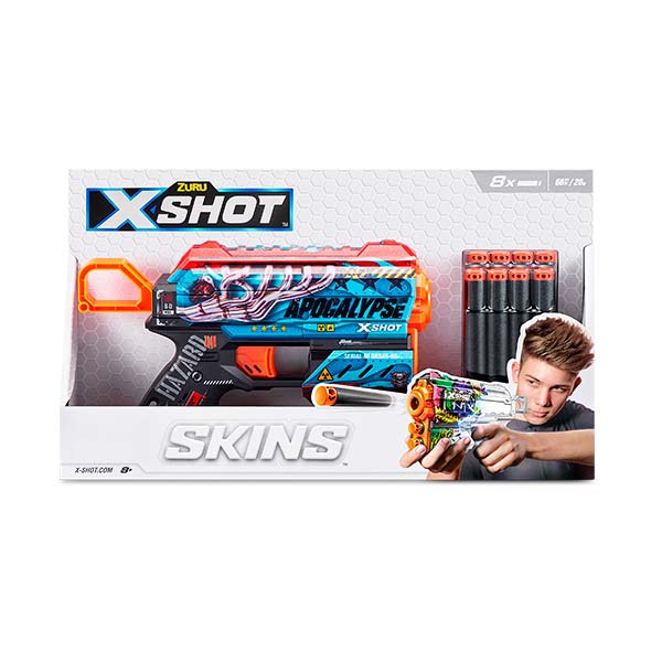 Lanzador de dardos skin flux x-shot
