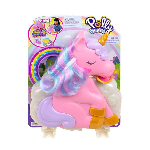Polly Pocket unicornio salón arcoíris