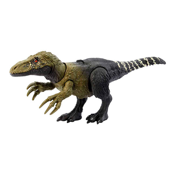 Jurassic World dinosaurio Orkoraptor rugido salvaje