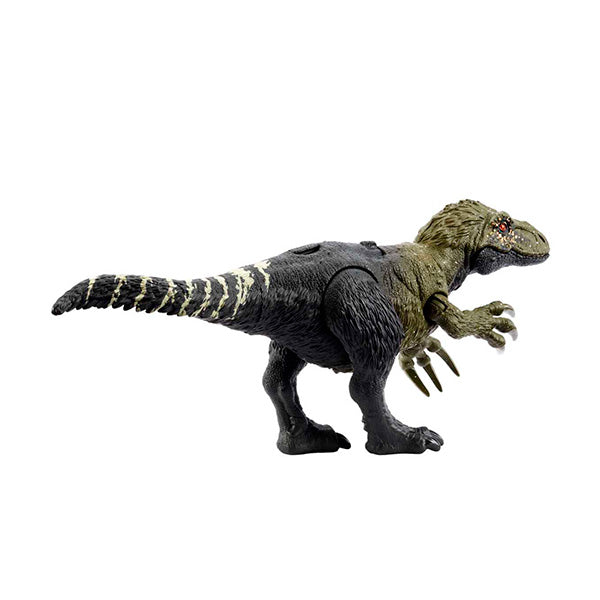 Jurassic World dinosaurio Orkoraptor rugido salvaje