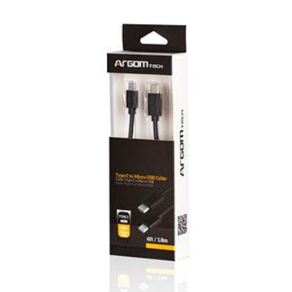 Cable tipo C a micro USB 2.0 ARG-CB-006 Argom