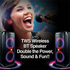 Parlante Bluetooth LED 70,000W Karaoke SP-4060BK A