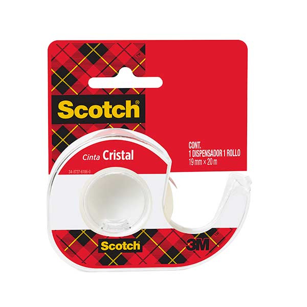 Cinta adhesiva cristal con dispensador Scotch