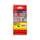 Cinta rotuladora 9 milímetros negro amarillo Brother