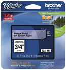 Cinta Rotuladora Brother Negro s/Transparente TZE-
