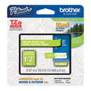 Cinta Rotuladora Brother Blanco s/Verde TZE-MQG35