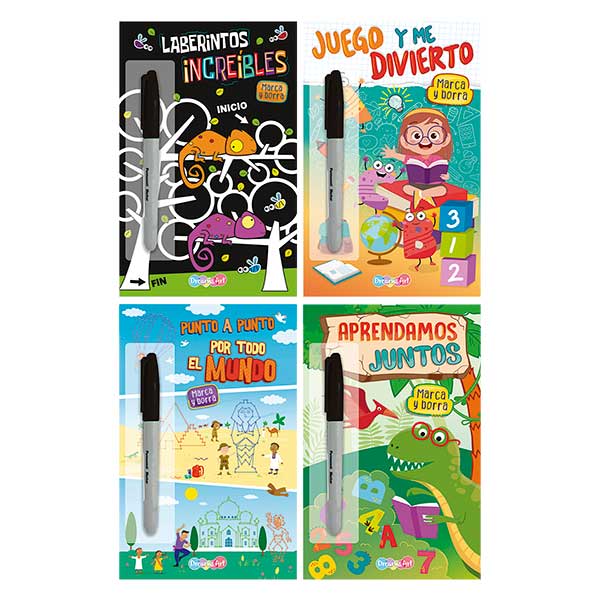 Libro actividades marca y borra Dreams Art