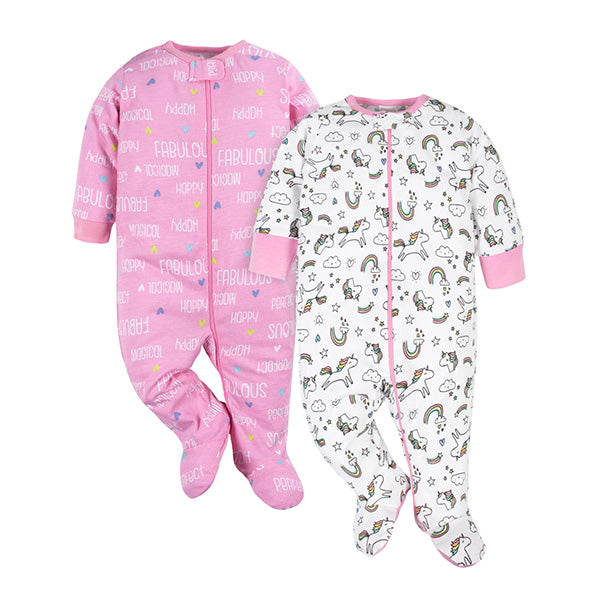 Set 2 pijamas manga larga 3-6m niña - Gerber