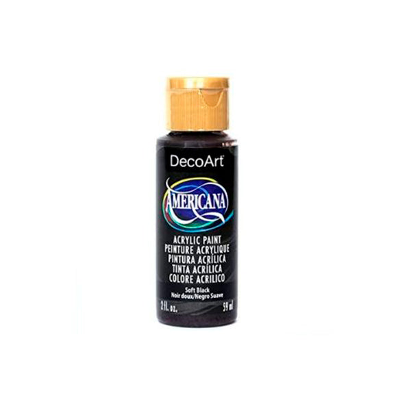 Pintura acrílica soft black 4oz DA155 Americana.