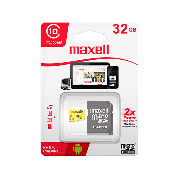 Micro SD 32GB MCSD-32CL10  Maxell