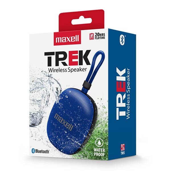 MAXELL 348601 PARLANTE INALAMBRICO TREK AZUL