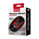Maxell Mouse inalámbrico negro/ rojo