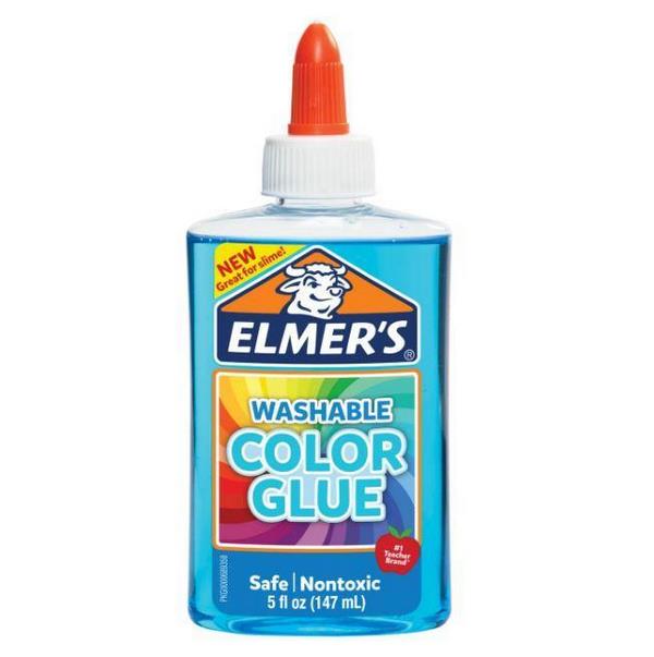 Goma azul transparente Elmers.