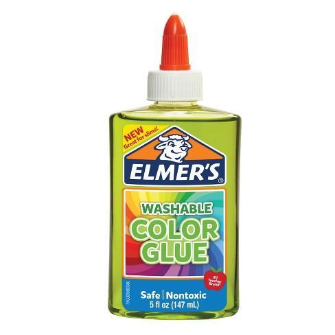 Goma verde transparente Elmers.