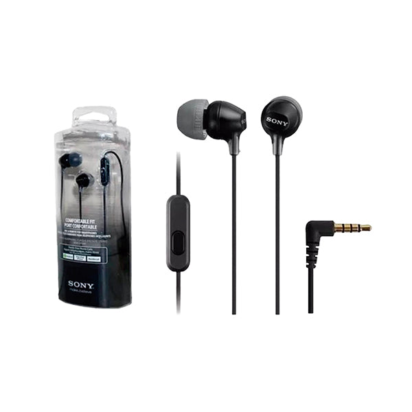 Audífono pastilla negro MDR-EX15AP Sony