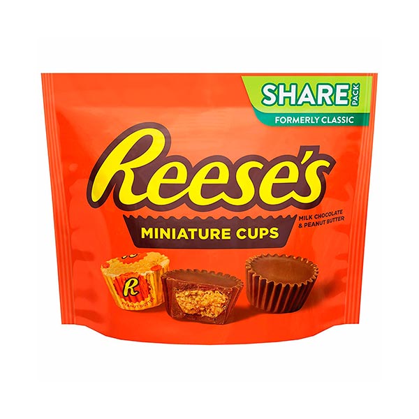 Chocolate Hersheys Reeses Pack 297G gramos.