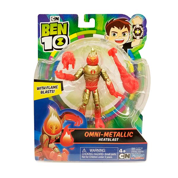Ben 10 figura 5" metalica heatblast