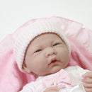 Bebé 39cm recién nacida rosa con accesorios