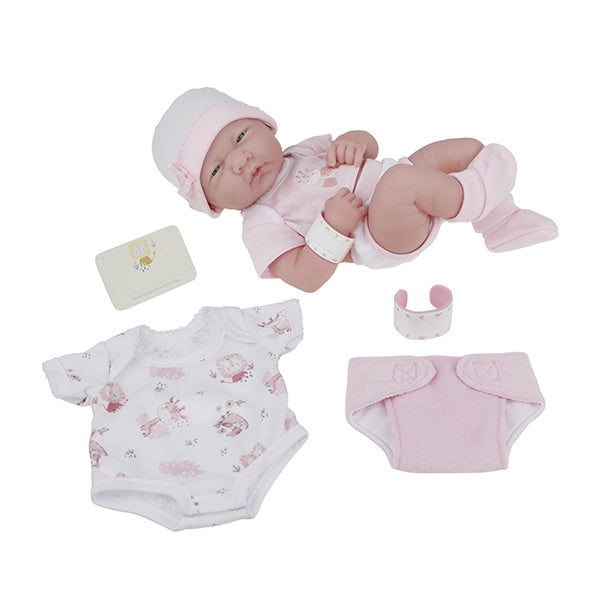 Bebé recién nacida 35cm canastilla