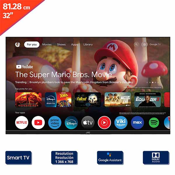 Pantalla smart 32" JVC