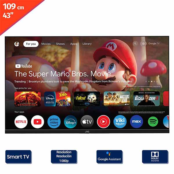Pantalla smart 43" JVC