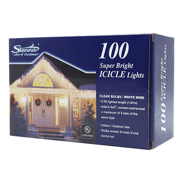 Luz en serie 100 bombillas clara 7 pies