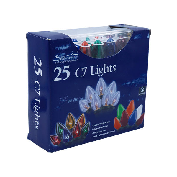 Luz en serie 25 bombillas multicolor