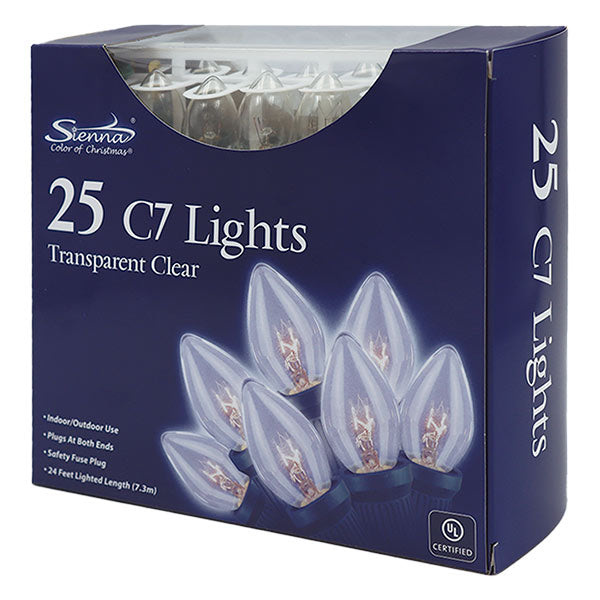 Luz en serie 25 bombillas blancas