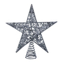 Estrella para copa de árbol plata