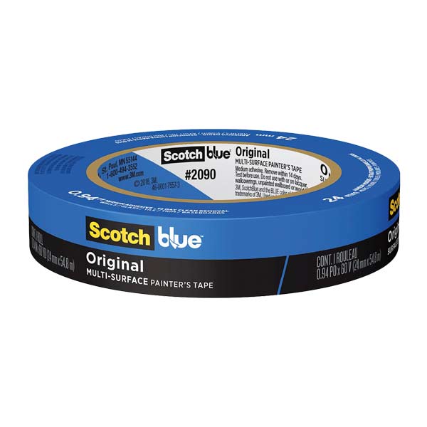 Masking azul 1" marca 3M.