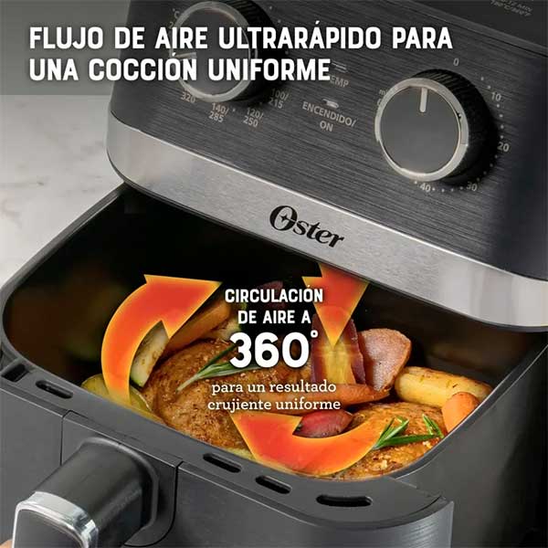 Freidora aire 4.4L Oster