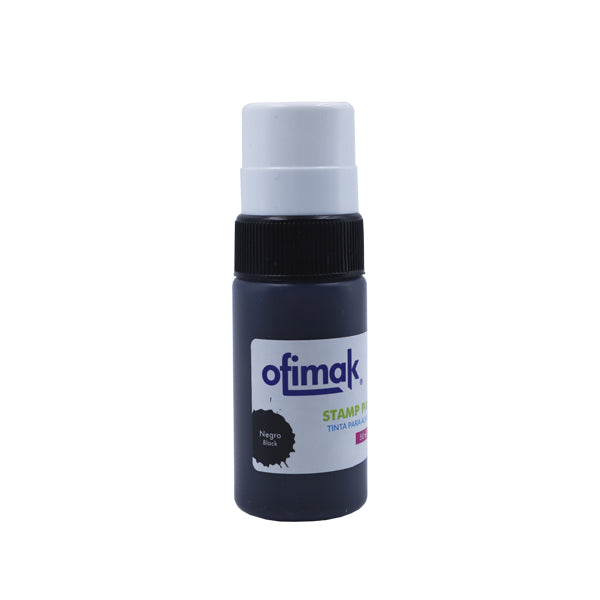 Tinta negra para sello 50ml Ofimak.