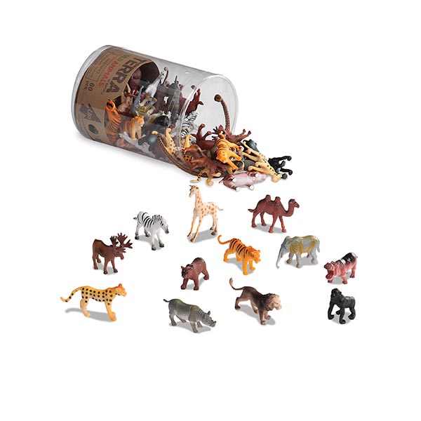 Set figuras animales salvajes 60 piezas