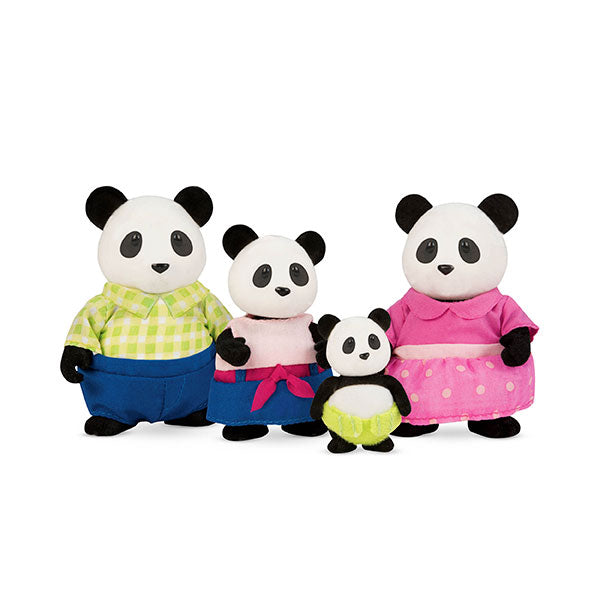 Set figuras familia de pandas 4 piezas