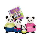Set figuras familia de pandas 4 piezas