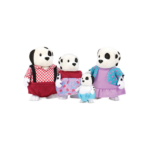 Set figuras familia de perros 4 piezas