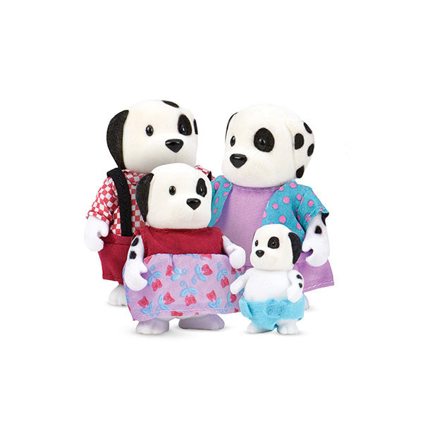 Set figuras familia de perros 4 piezas