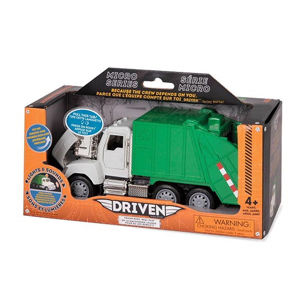 Camión de basura con luz y sonido