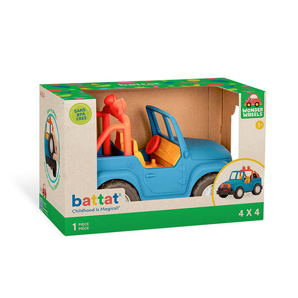 Vehículo 4x4 azul Battat