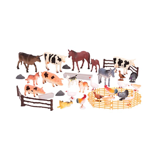 Set cubeta surtido de animales 60 piezas