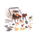 Set cubeta surtido de animales 60 piezas