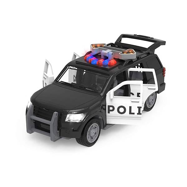Vehículo de policía con luz y sonido