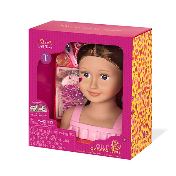 Set cabeza de muñeca para peinar Talia Our Generation
