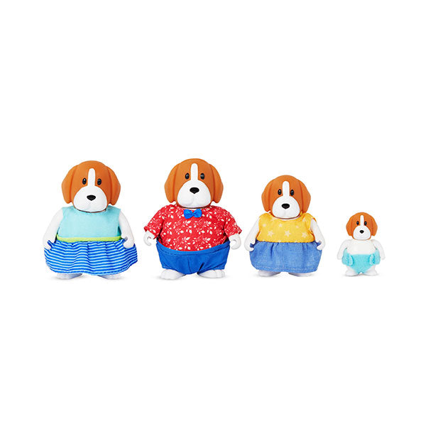 Set figuras familia beagle 4 piezas