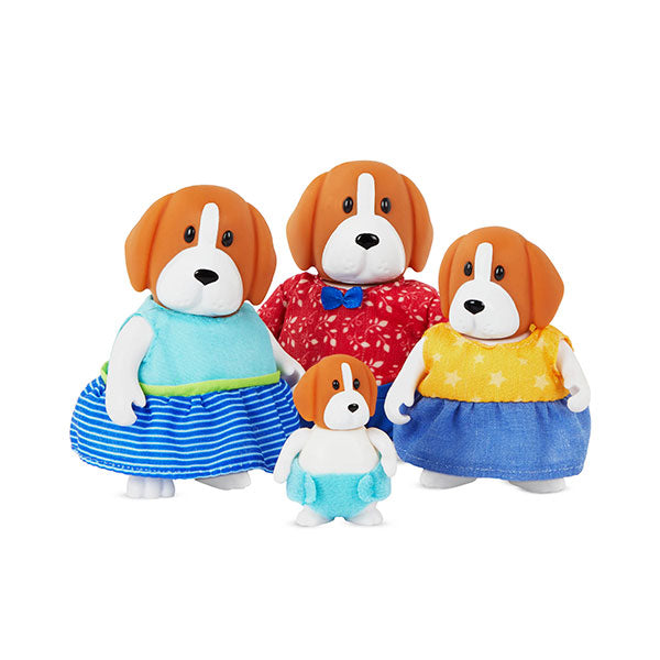 Set figuras familia beagle 4 piezas