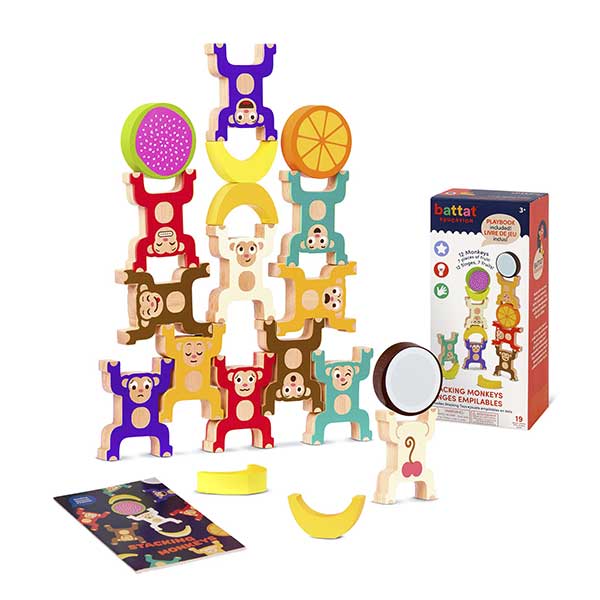 Monos apilables de madera Battat