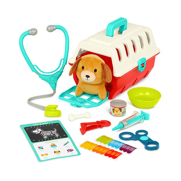 Set de veterinario con 15 accesorios