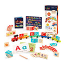 Tren de aprendizaje del alfabeto de madera Battat