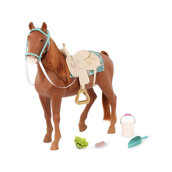 Caballo con silla de montar 50cm Our Generation